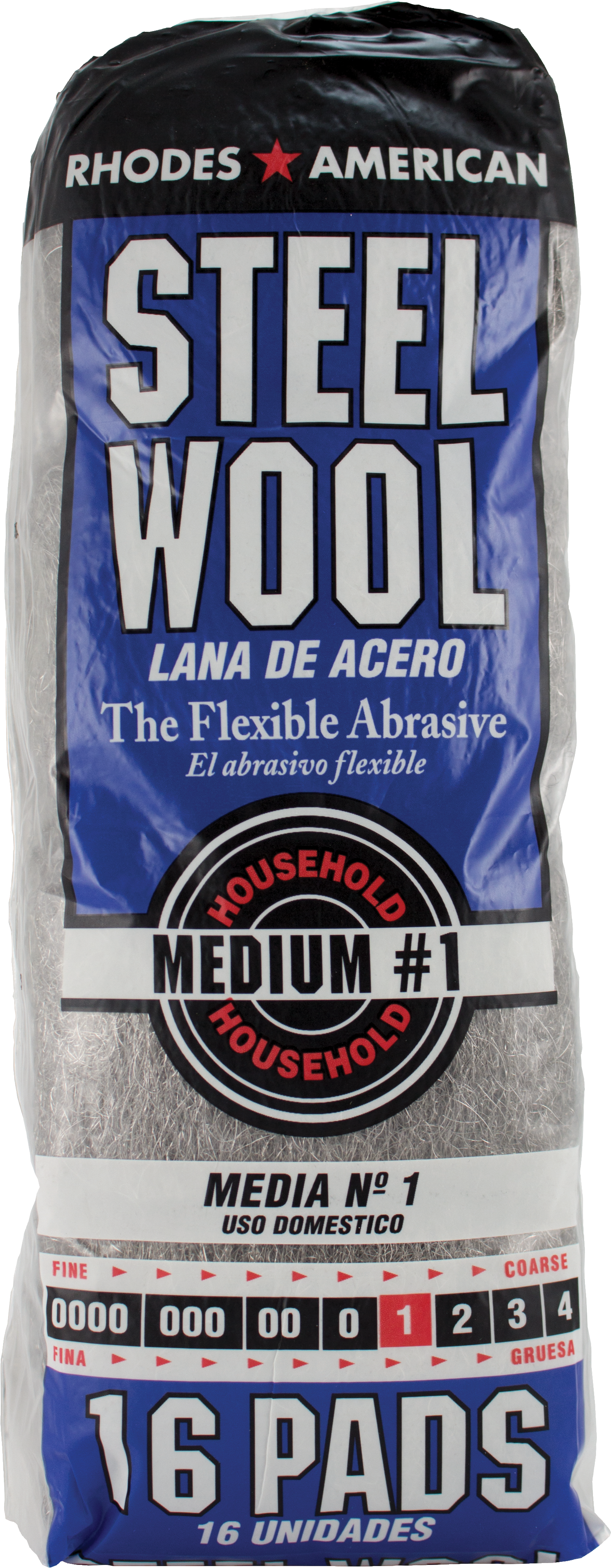 #1 STEEL WOOL 16 PAD/PK