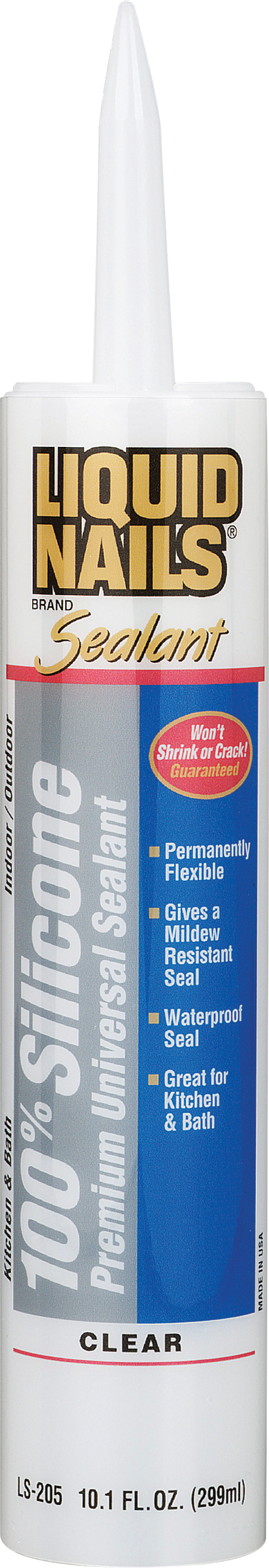 100% SILICONE CLEAR 10.1 OZ.