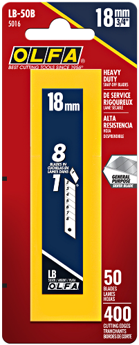 OLFA LB-50B HD BLADES 50/PK
