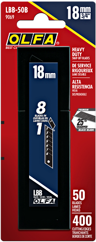 ULTRASHARP BLCK 18 MM BLADE 50