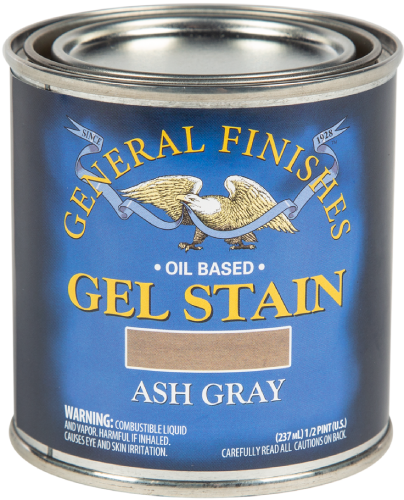 GEL STAIN ASH GRAY HALF PINT