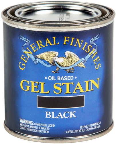 GEL STAIN BLACK HALF PINT