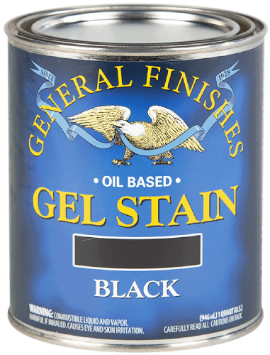 GEL OIL STAIN BLACK QUART