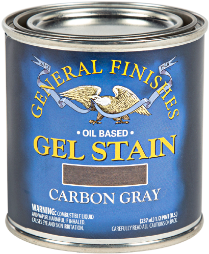 GEL STAIN CARBON GRAY HALF PT