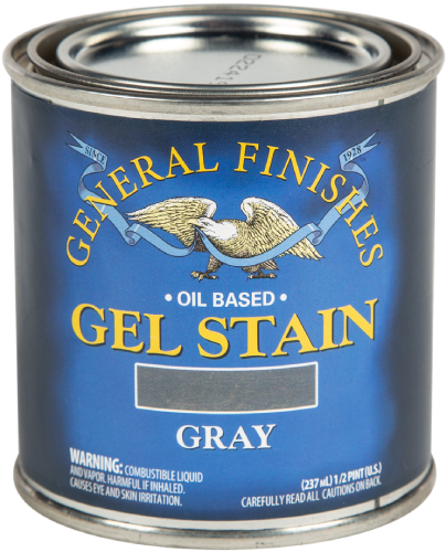 GEL STAIN GRAY HALF PINT