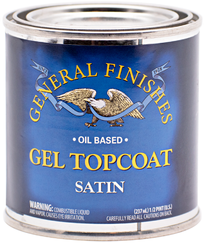 GEL TOP COAT SATIN HALF PINT