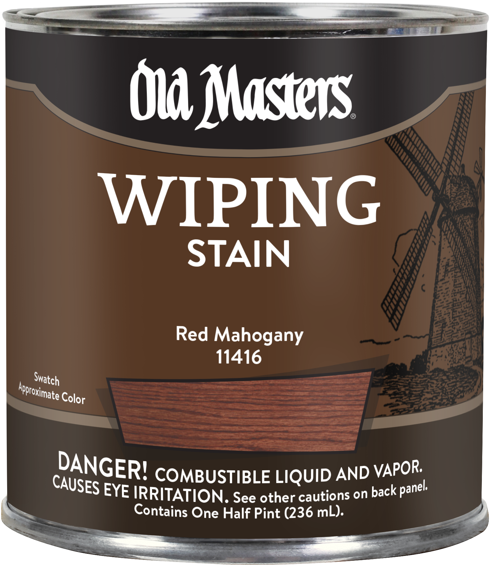 WIPING RED MAHOG 1/2 PINT