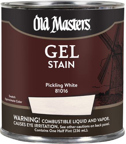 GEL STAIN PICKLING WHITE 1/2PT