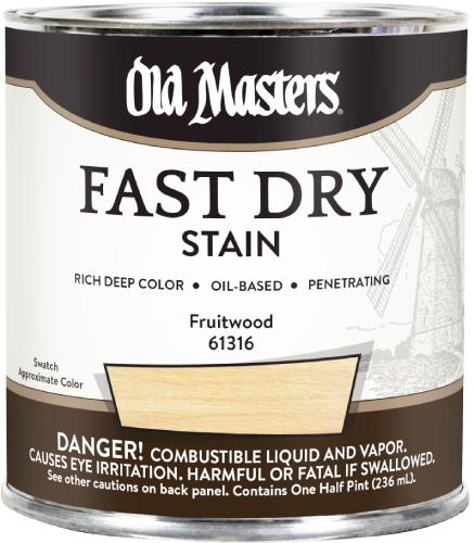 FAST DRY STAIN FRUITWOOD 1/2PT