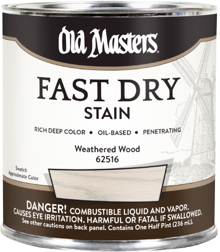 FASTDRY WEATHERED WOOD 1/2PT