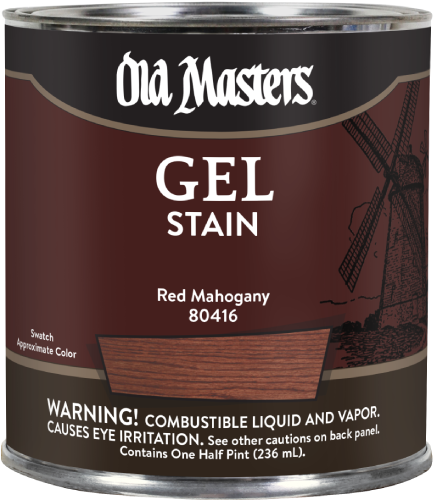 GEL STAIN RED MAHOG 1/2 PT