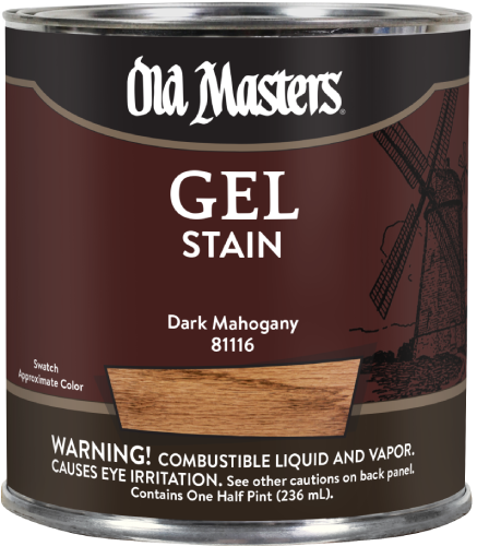 GEL STAIN DK MAHOG 1/2 PT