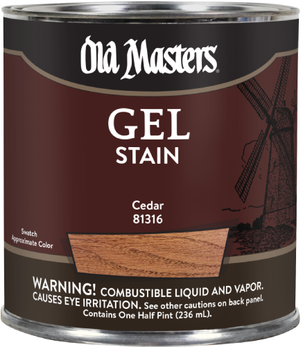 GEL STAIN CEDAR 1/2 PT