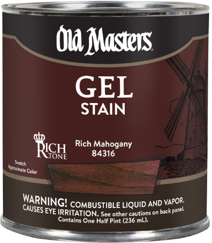 GEL STAIN RICH MAHOGANY 1/2 PT