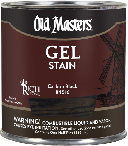 GEL STAIN CARBON BLACK 1/2PT