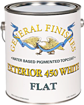 EXT 450 WB WHITE FLAT GALLON