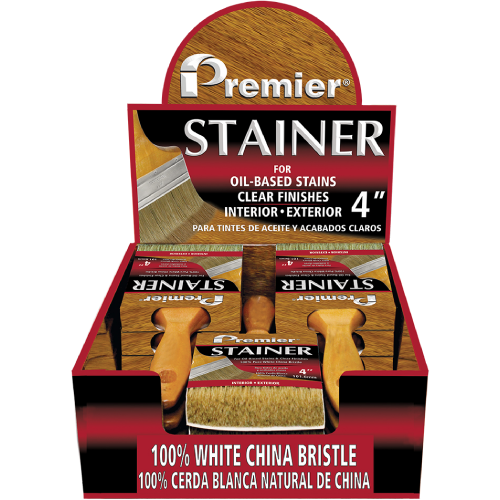 WHITE CHINA 4IN STAINER 12 PAK