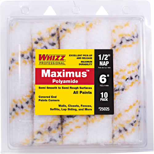 WHIZZ 6" x 1/2"GOLD STRIP 10PK