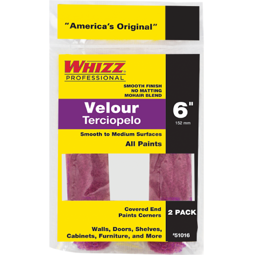 WHIZZ 6IN VELOUR REFILL 2 PAK
