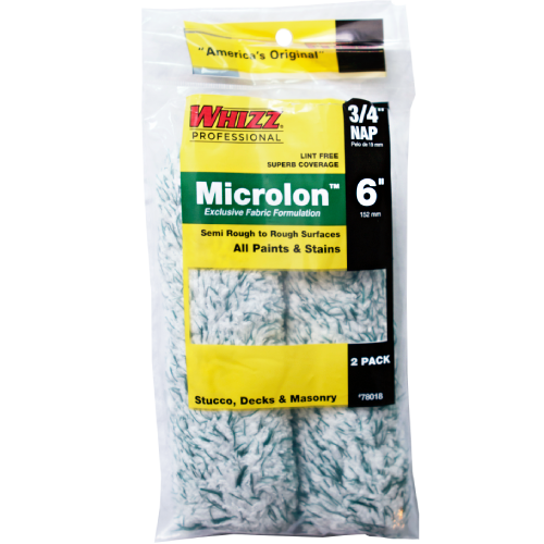 WHIZZ MICROLON 6IN X 3/4IN 2PK