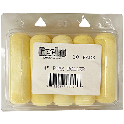 Whizz 4" Premium Foam High Density Refill Roller 10Pk