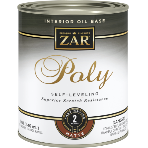 ZAR INT OIL POLY MATTE QUART