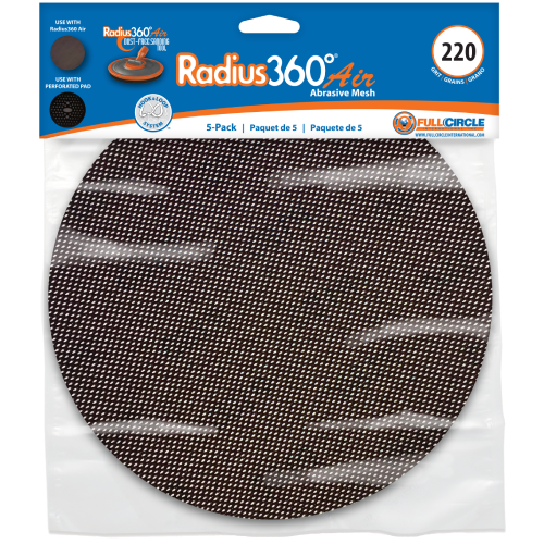 220 GRIT MESH DISC 5/PAK FOR