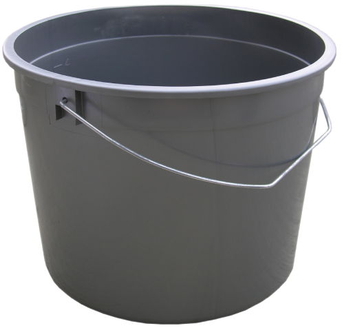 5 QT PLASTIC PAIL SILVER (500)