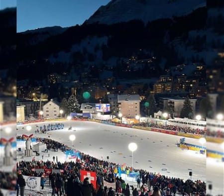 What a show at the Night Sprint on Wednesday 🔥 stunning 🥰📍 @davosklosters, @fiscrosscountry Tour de Ski..#Swiss #Schweiz #davosklosters #davos #DavosNordic #FIS #crosscountry #tourdeski #langlauf #sprint @swisscrosscountryteam