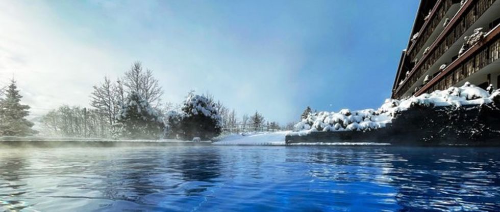 Winter Solebad im ERMITAGE Wellness-& Spa Hotel Gstaad-Schönried