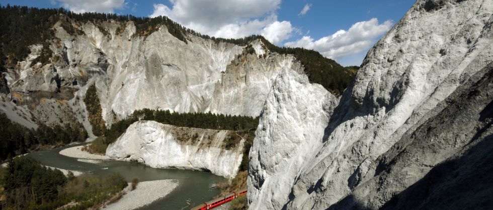 Rhine gorge Rhätische Bahn