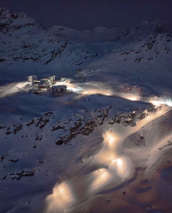 Corvatsch Snow Night