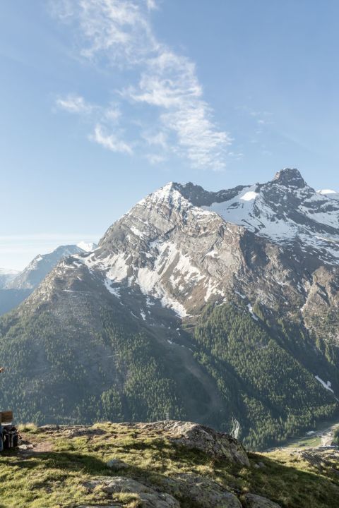 Les sommets de 4000m du Valais en vue