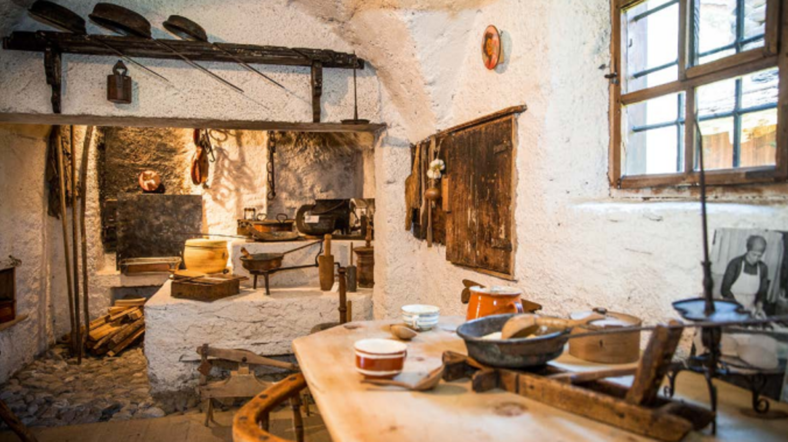 View into the kitchen.