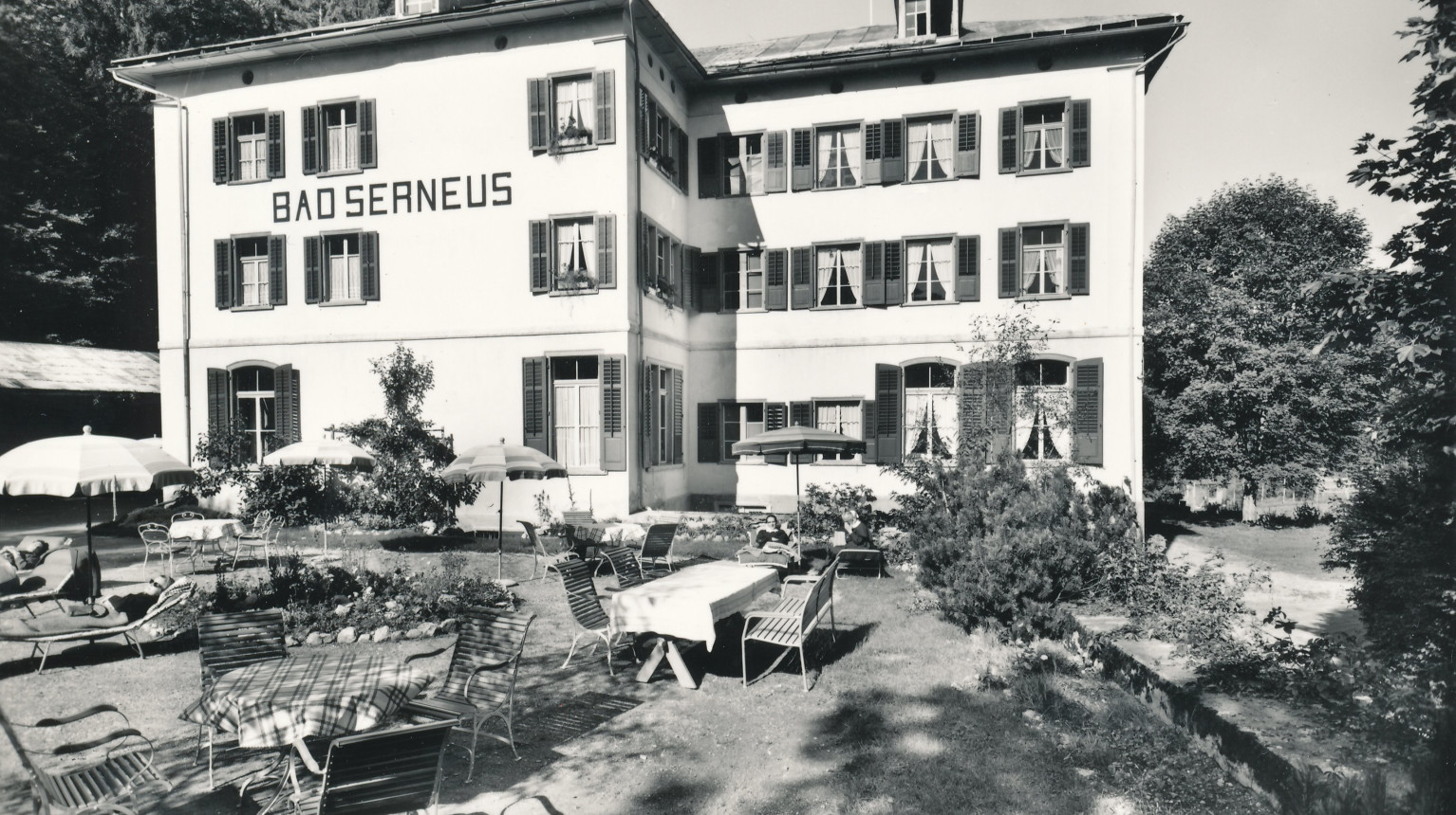 Bad Serneus in an undated photograph (Klosters Tourism Association archive).