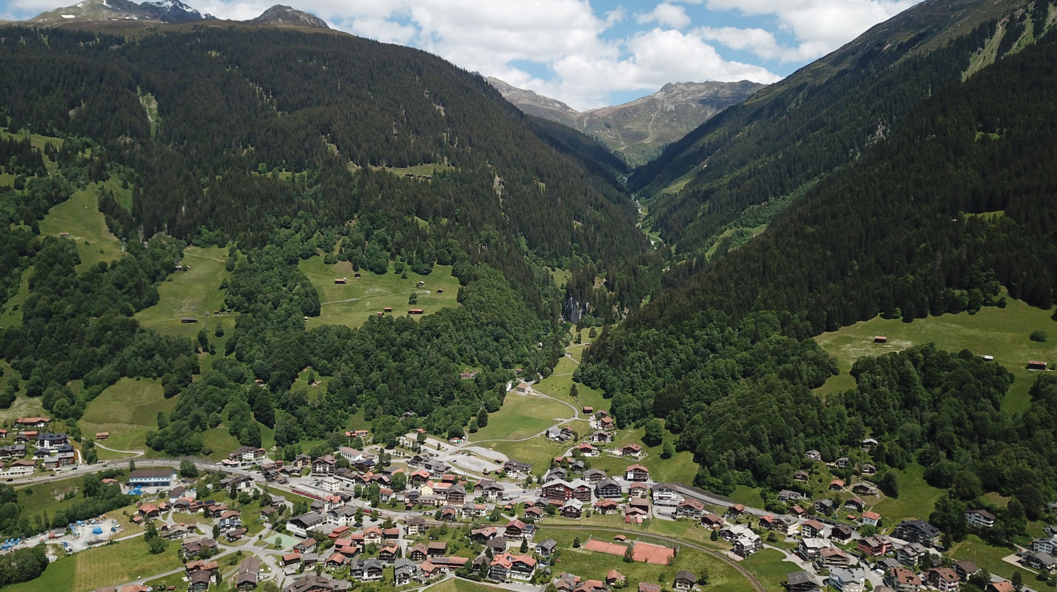 Panorama picture of Klosters