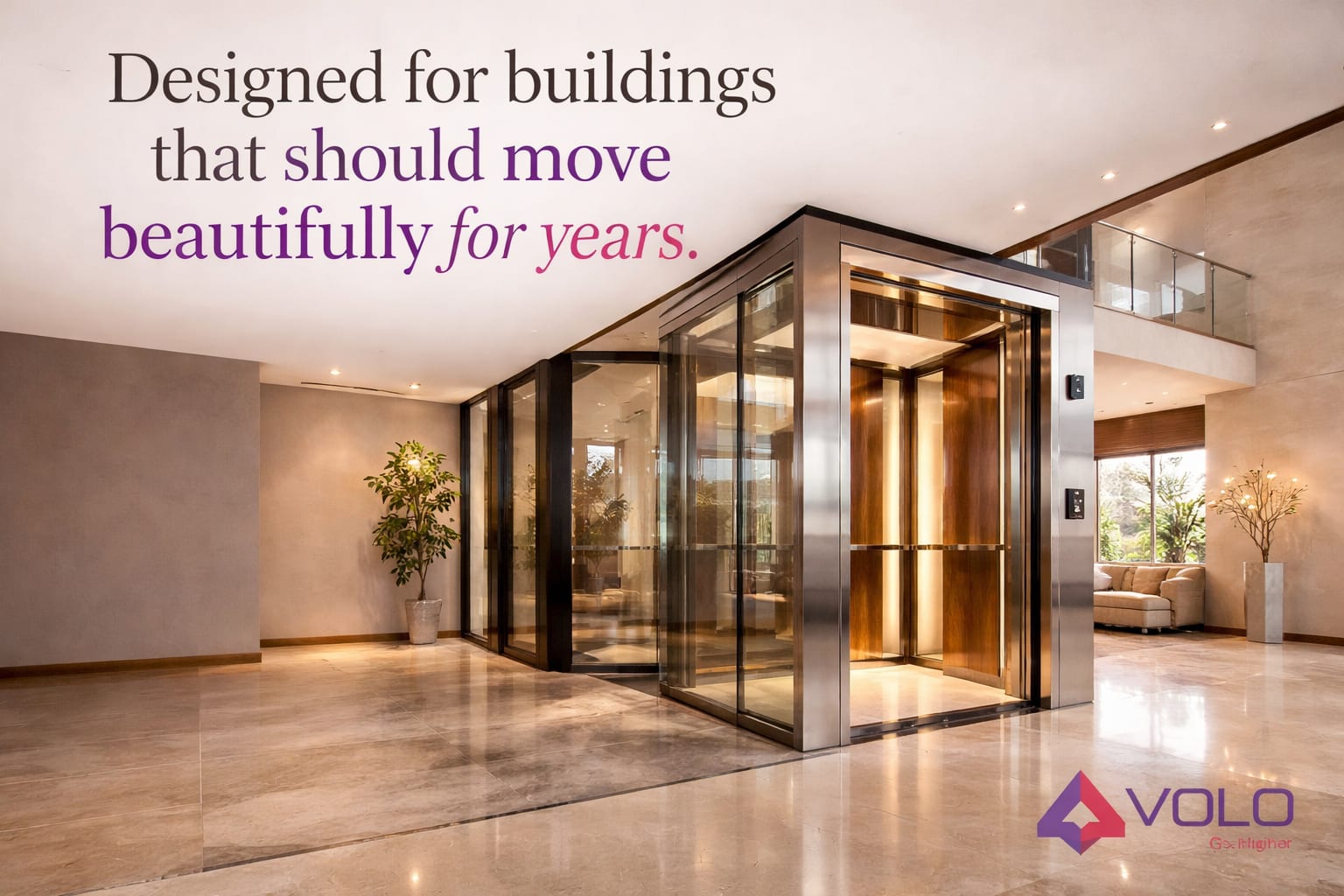 Glass home lift installation in Bangalore by VOLO Lifts