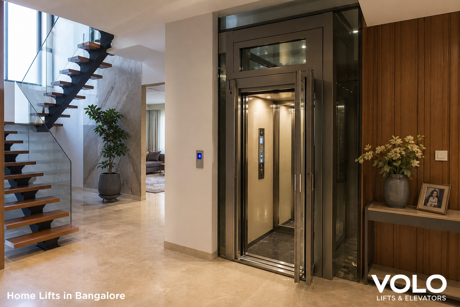 Home Lifts in Bangalore for Villas and Independent Houses by Volo Lifts