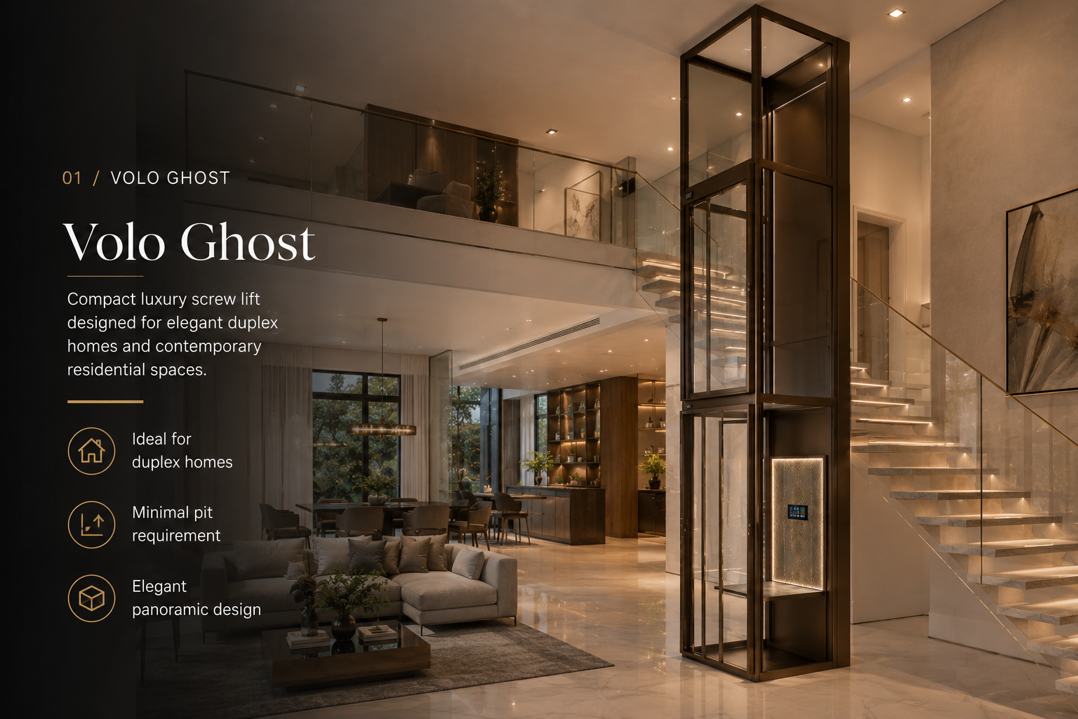 Volo Ghost luxury home lift
