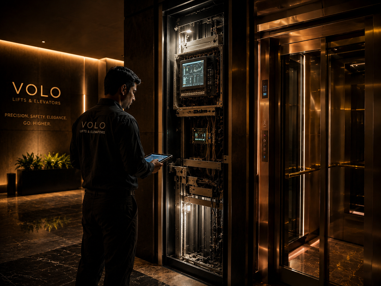 Luxury elevator AMC services in Bangalore by Volo Lifts & Elevators