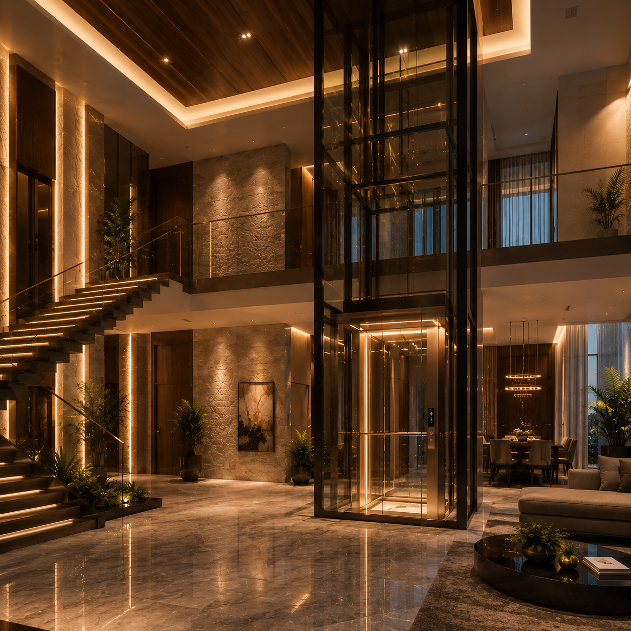 Luxury villa elevators Bangalore