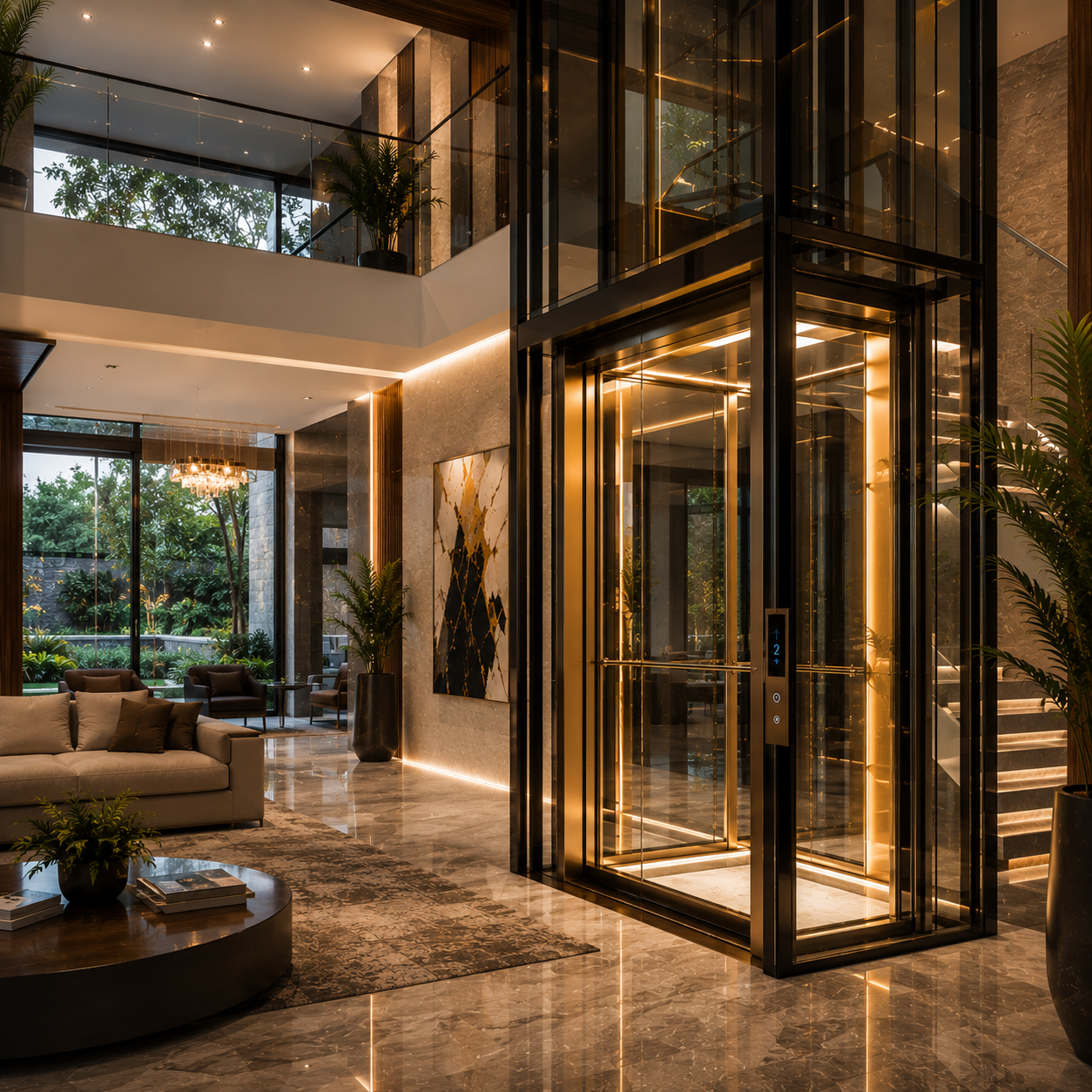Panoramic glass lifts Bangalore