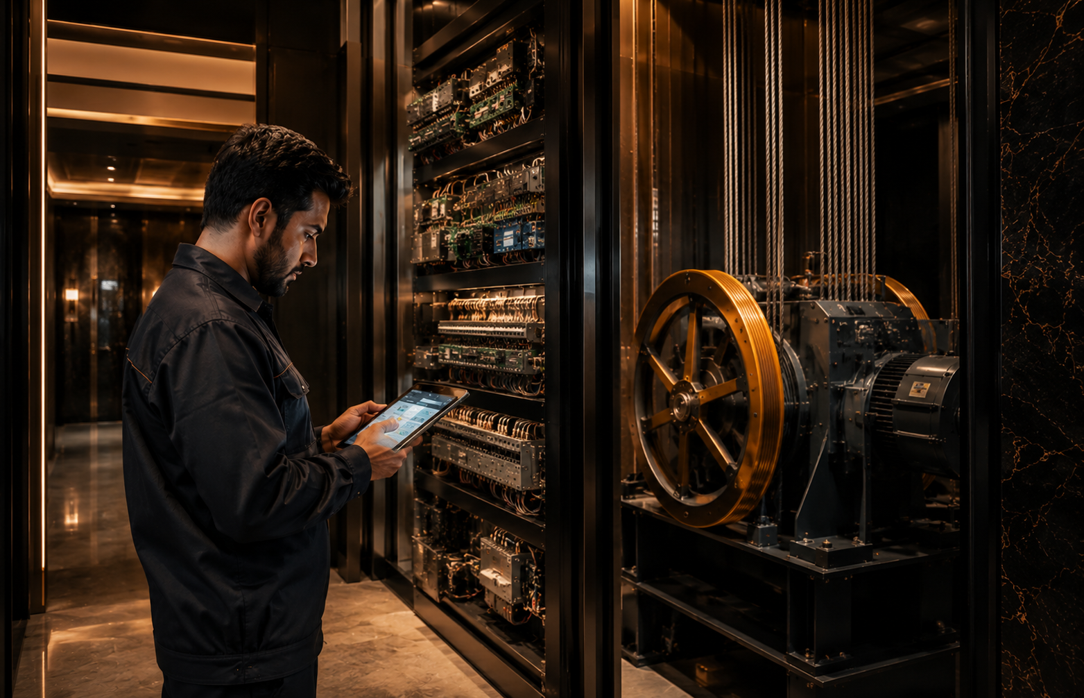 Professional elevator health audit and preventive maintenance inspection