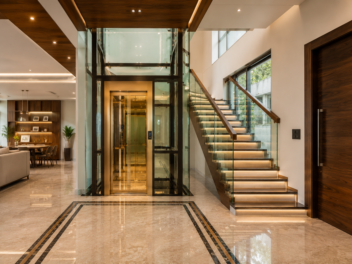 Luxury Hydraulic Home Elevator Installation for Villas and Retrofit Projects in Bangalore