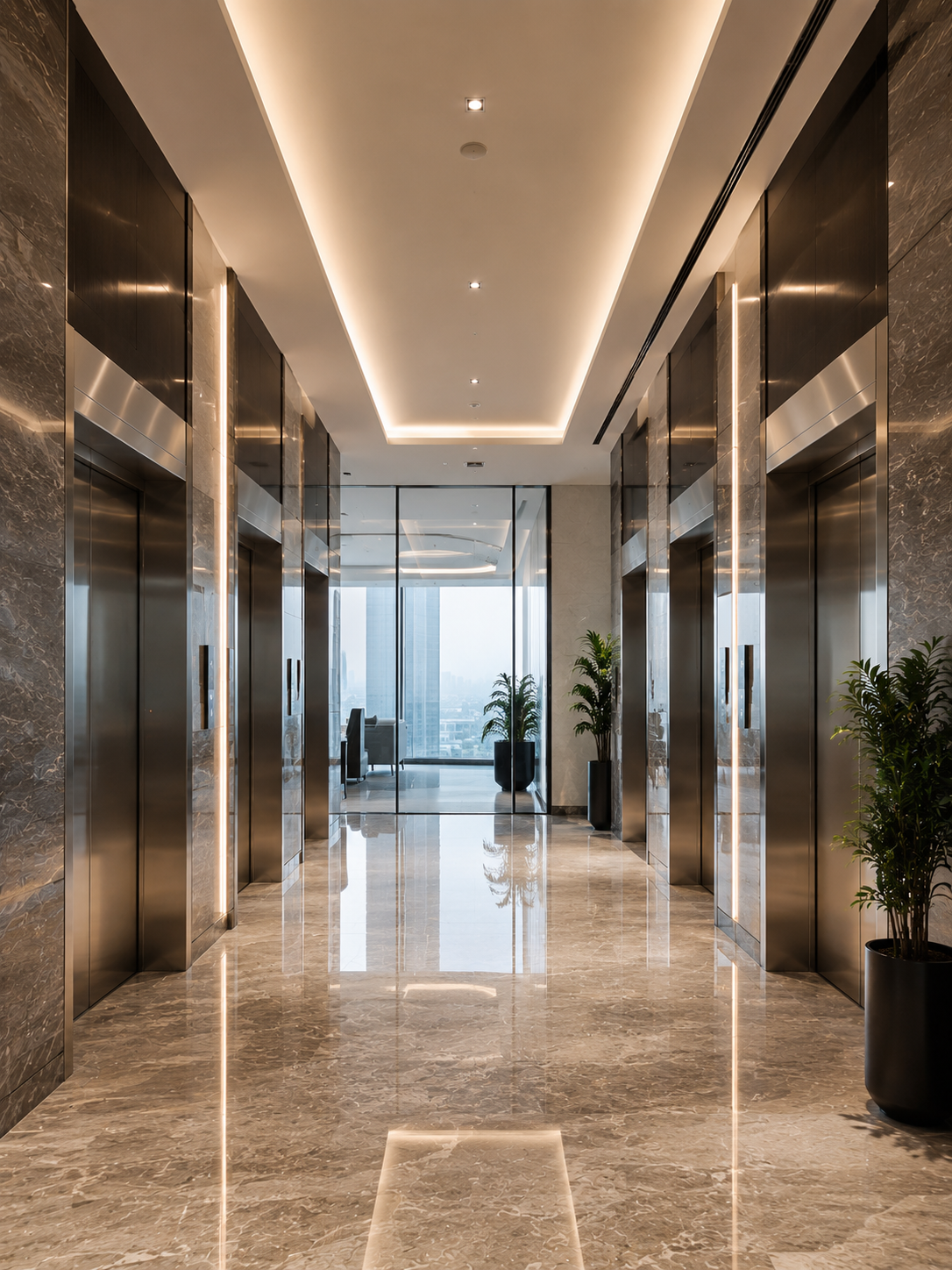 Commercial elevator installation for offices and mixed use developments in Devanahalli