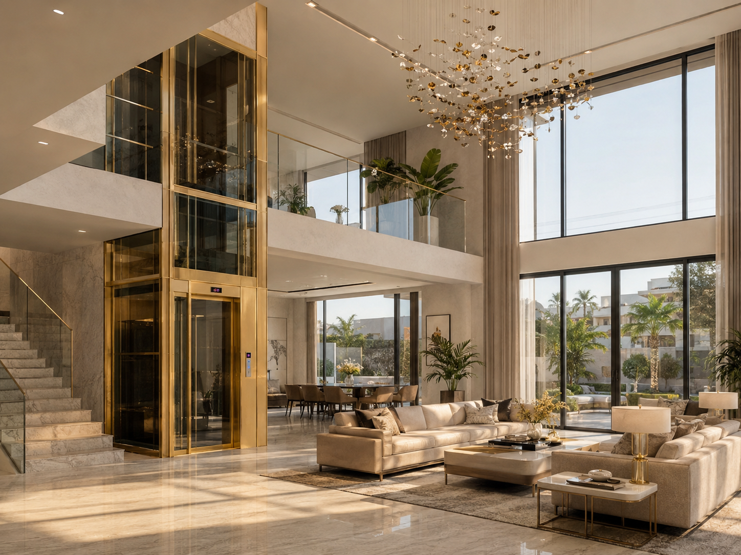 Residential Home Lift Retrofit In Existing Villa