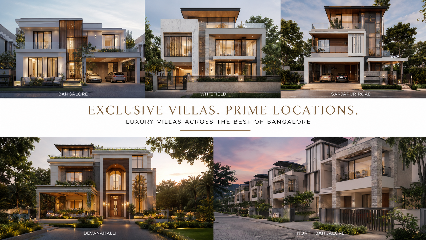 Luxury villas and residential elevator projects across Bangalore Whitefield Sarjapur and North Bangalore