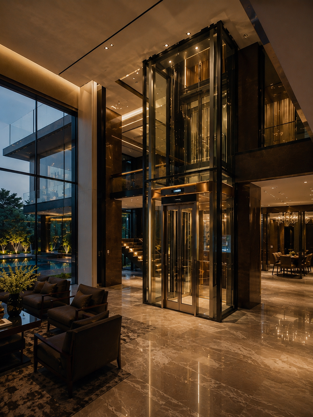 Luxury Residence Designed Around VOLO Spectre Home Elevator