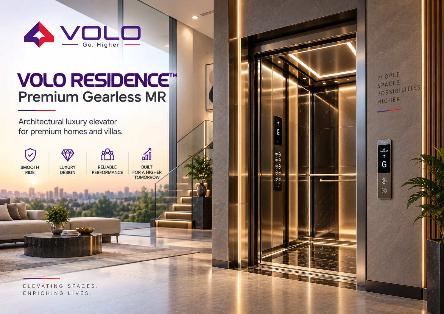Volo Residence™ premium residential home lift