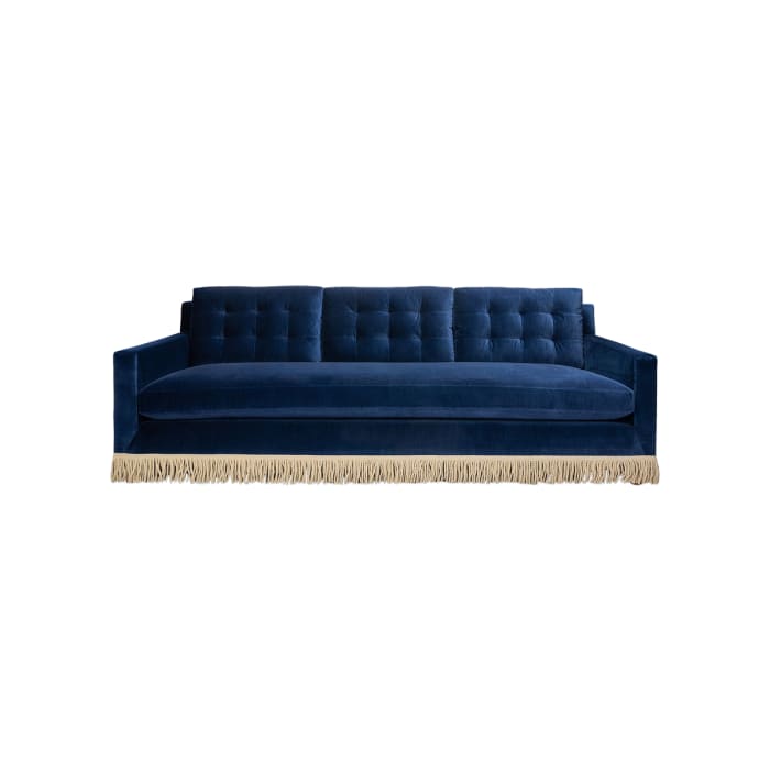 Wright Sofa with Bullion Fringe